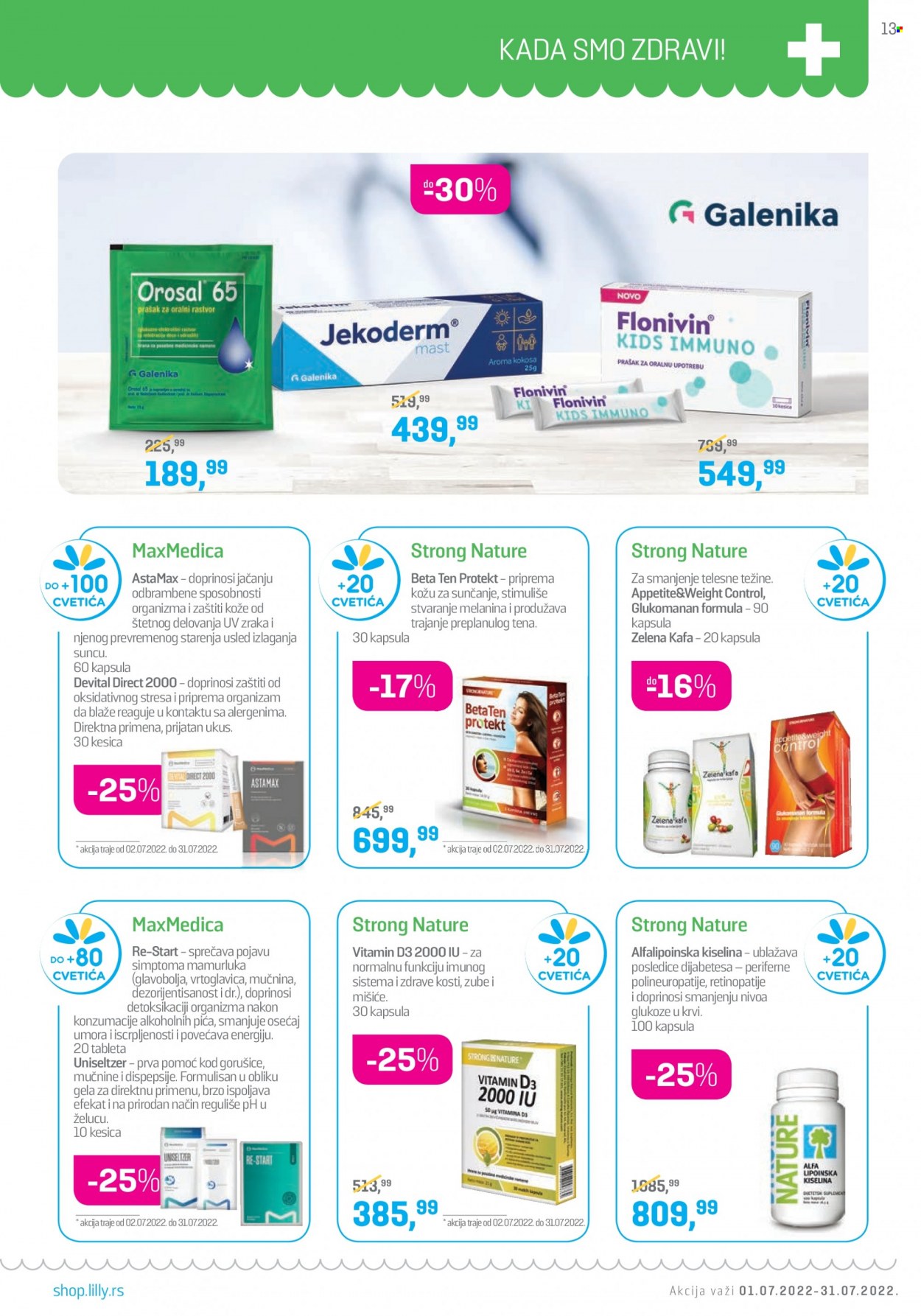 Lilly Drogerie katalog - 01.07.2022 - 31.07.2022. Stranica 13