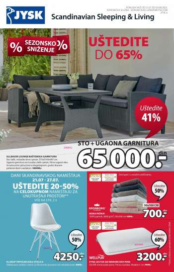 JYSK katalog - 21.07.2022 - 03.08.2022.