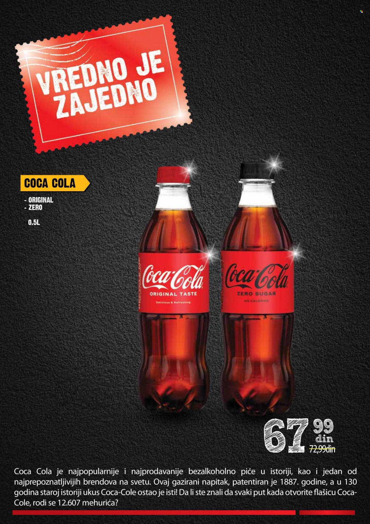 thumbnail - Roda katalog - 25.07.2022 - 21.08.2022 - Proizvodi na akciji - Coca Cola, Coca Cola zero, napitak, gazirani napitak. Stranica 6.