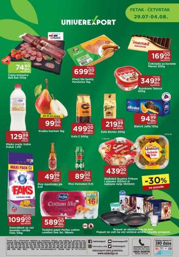 Univerexport katalog - 29.07.2022 - 04.08.2022.