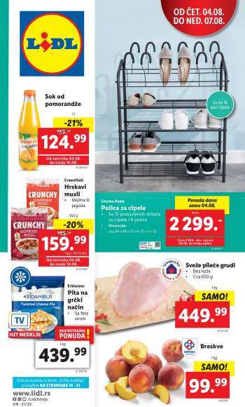 Lidl katalog - 04.08.2022 - 10.08.2022.