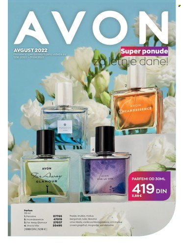Avon katalog - 01.08.2022 - 31.08.2022. Stranica 1