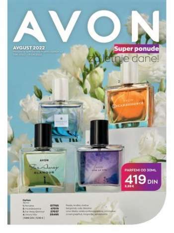 Avon katalog - 01.08.2022 - 31.08.2022.