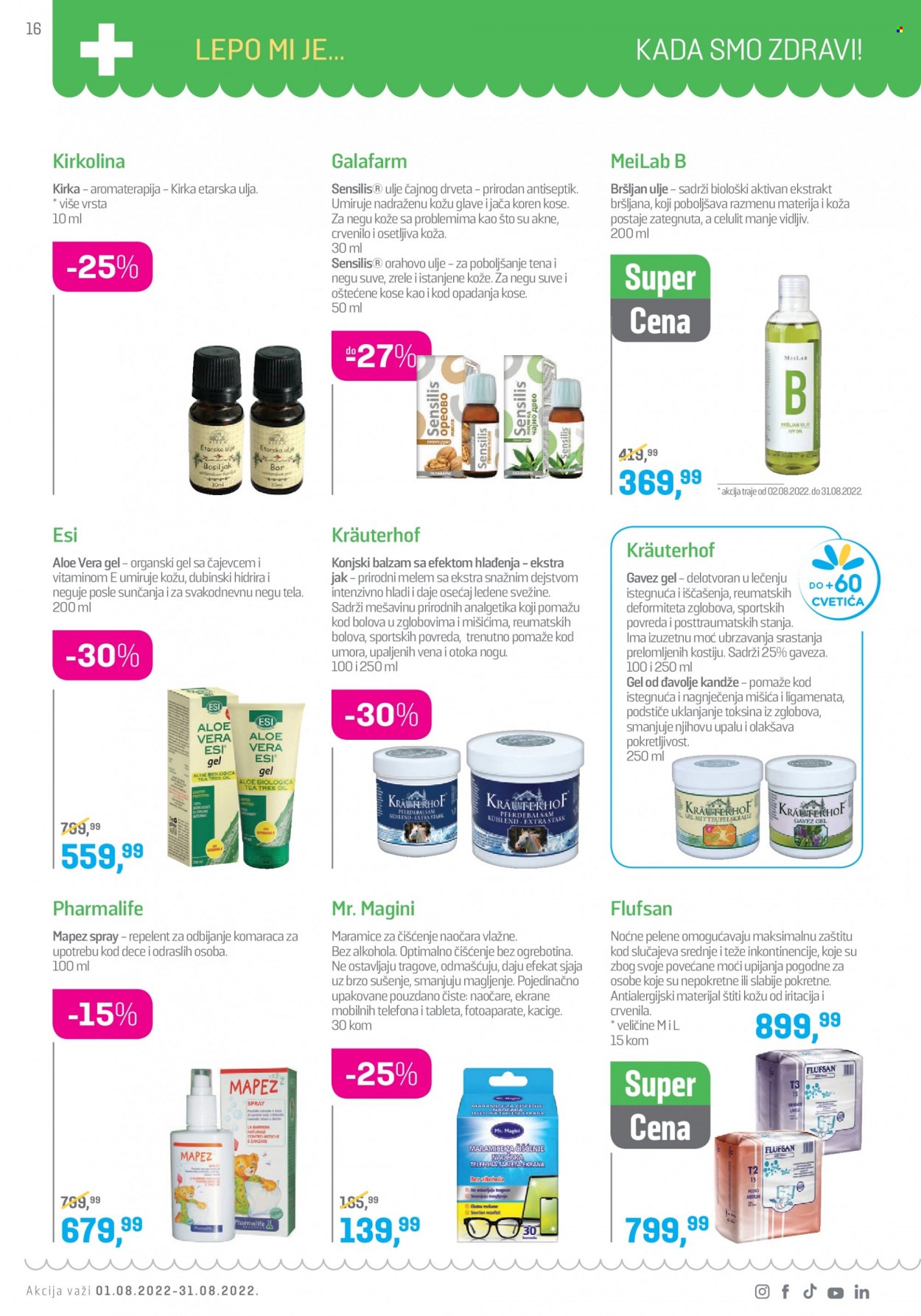 Lilly Drogerie katalog - 01.08.2022 - 31.08.2022. Stranica 16