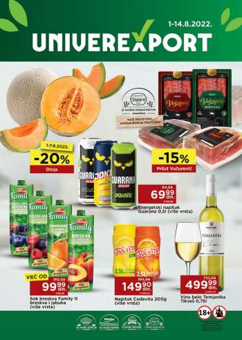 Univerexport katalog - 01.08.2022 - 14.08.2022.