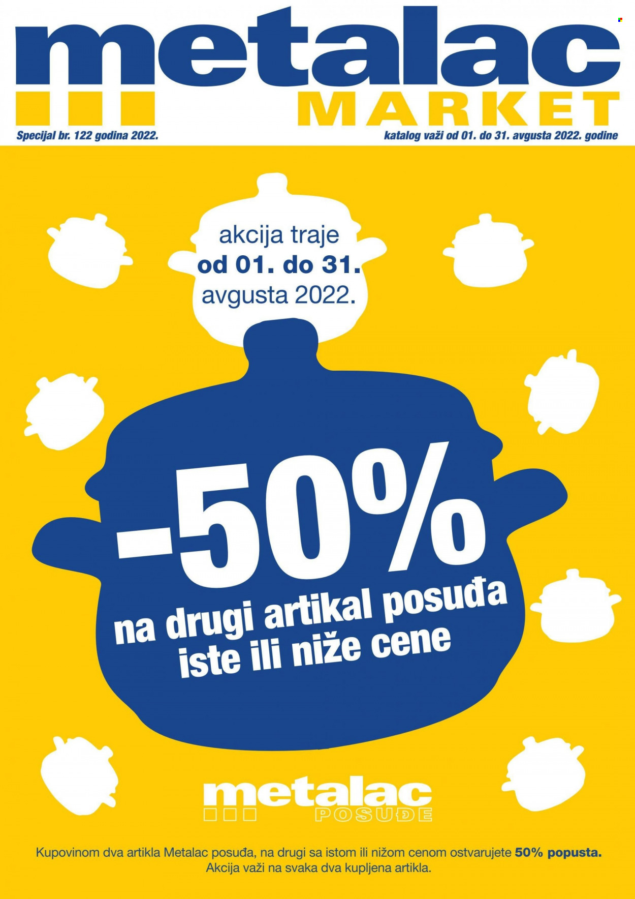 Metalac Market katalog - 01.08.2022 - 31.08.2022. Stranica 1