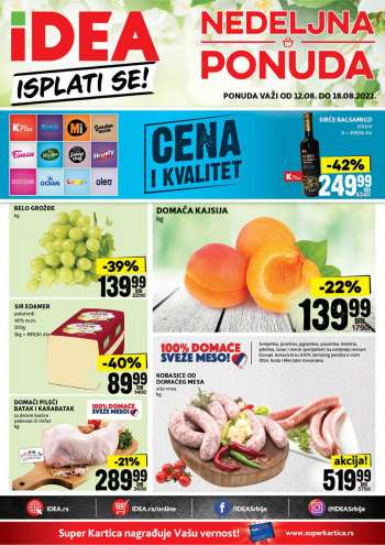 Idea katalog - 12.08.2022 - 18.08.2022.