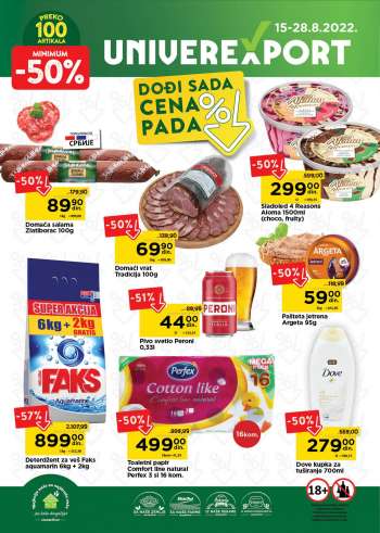 Univerexport katalog - 15.08.2022 - 28.08.2022.