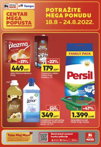 Mega Maxi katalog - 18.08.2022 - 24.08.2022.