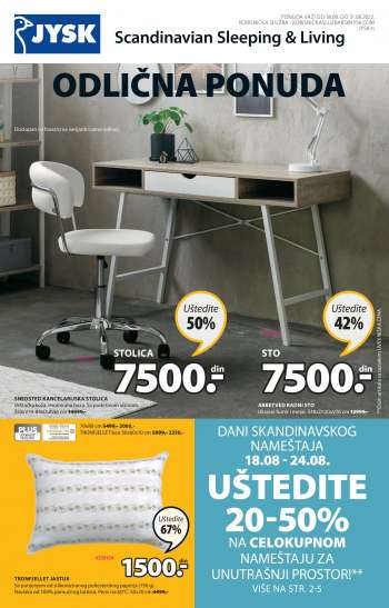JYSK katalog - 18.08.2022 - 31.08.2022.