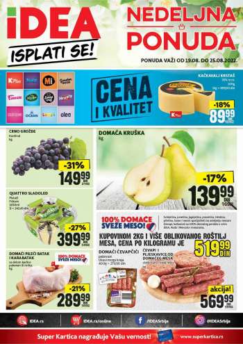Idea katalog - 19.08.2022 - 25.08.2022.