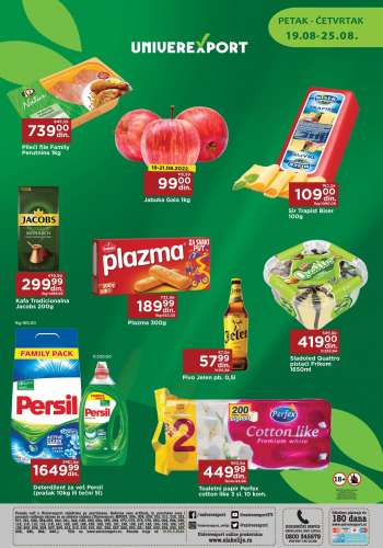 Univerexport katalog - 19.08.2022 - 25.08.2022.