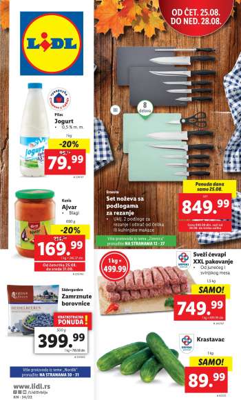 Lidl katalog - 25.08.2022 - 31.08.2022.