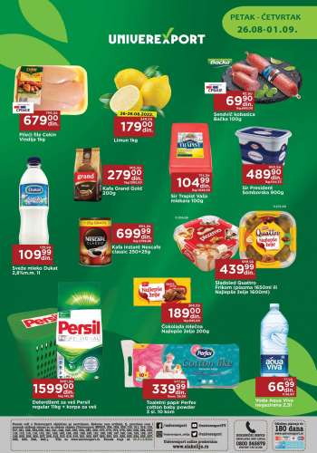 Univerexport katalog - 26.08.2022 - 01.09.2022.