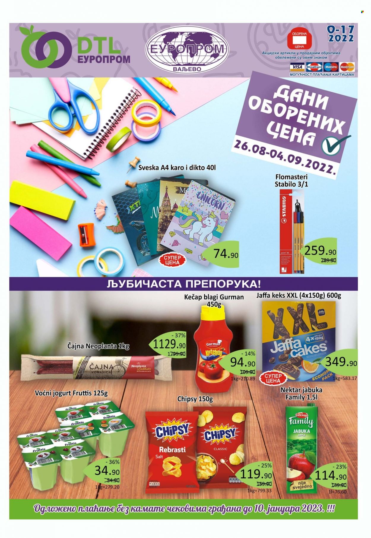 Europrom katalog - 26.08.2022 - 04.09.2022. Stranica 1