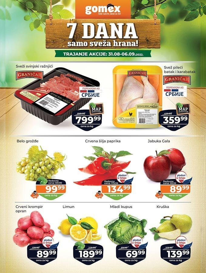 Gomex katalog - 31.08.2022 - 06.09.2022. Stranica 1