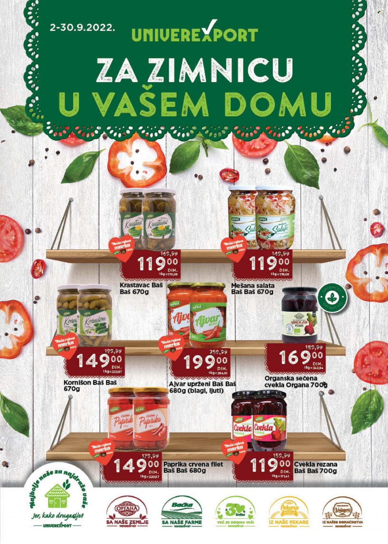Univerexport katalog - 02.09.2022 - 30.09.2022. Stranica 1