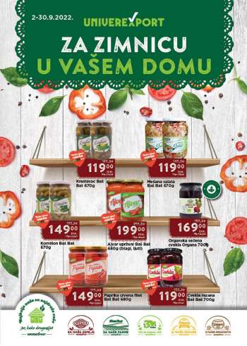Univerexport katalog - 02.09.2022 - 30.09.2022.