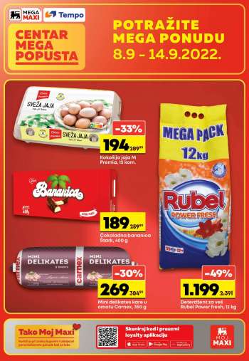 Mega Maxi katalog - 08.09.2022 - 14.09.2022.