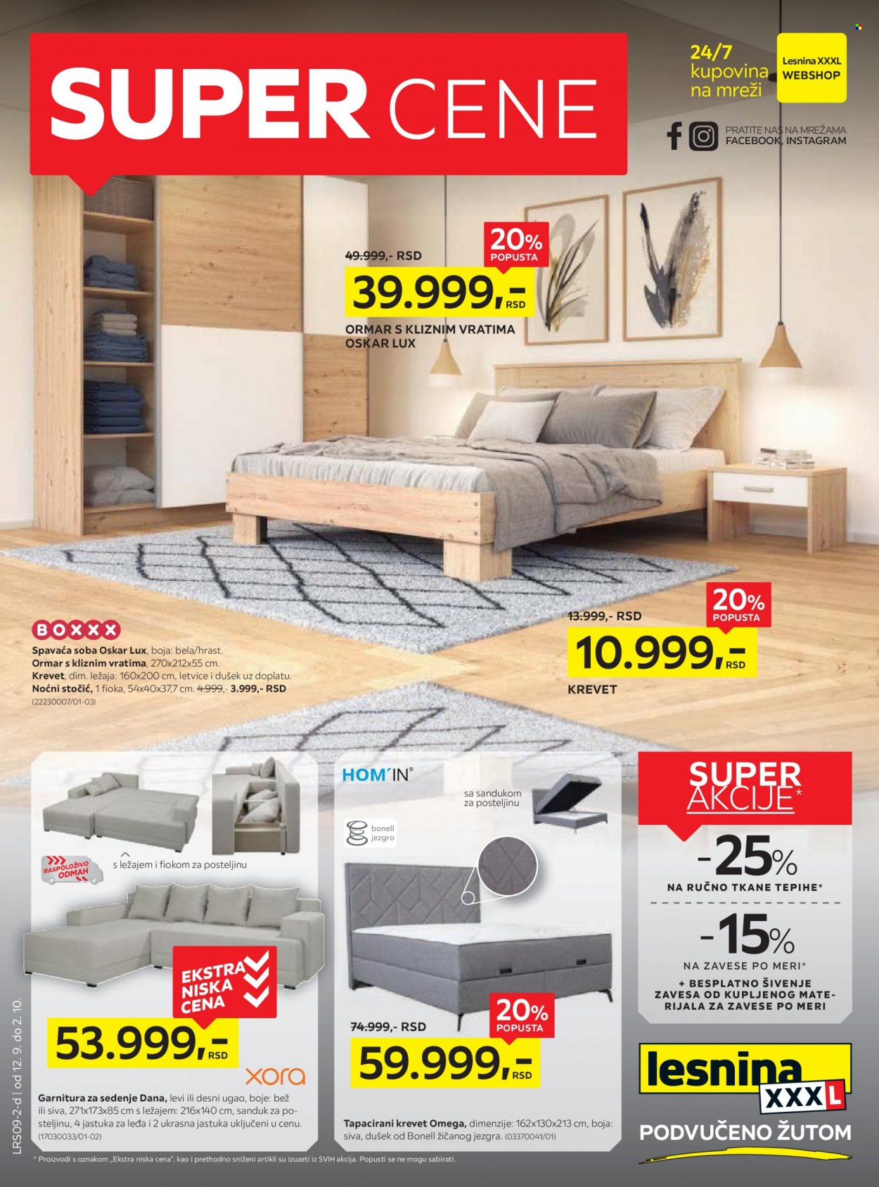 Lesnina XXXL katalog - 12.09.2022 - 02.10.2022. Stranica 1