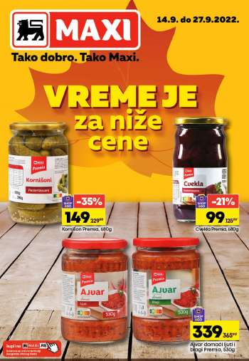 Maxi katalog - 14.09.2022 - 27.09.2022.