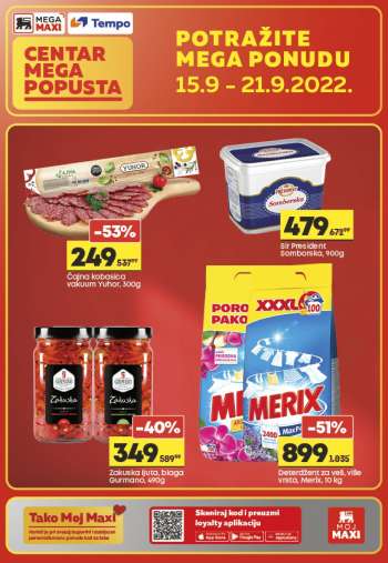 Mega Maxi katalog - 15.09.2022 - 21.09.2022.