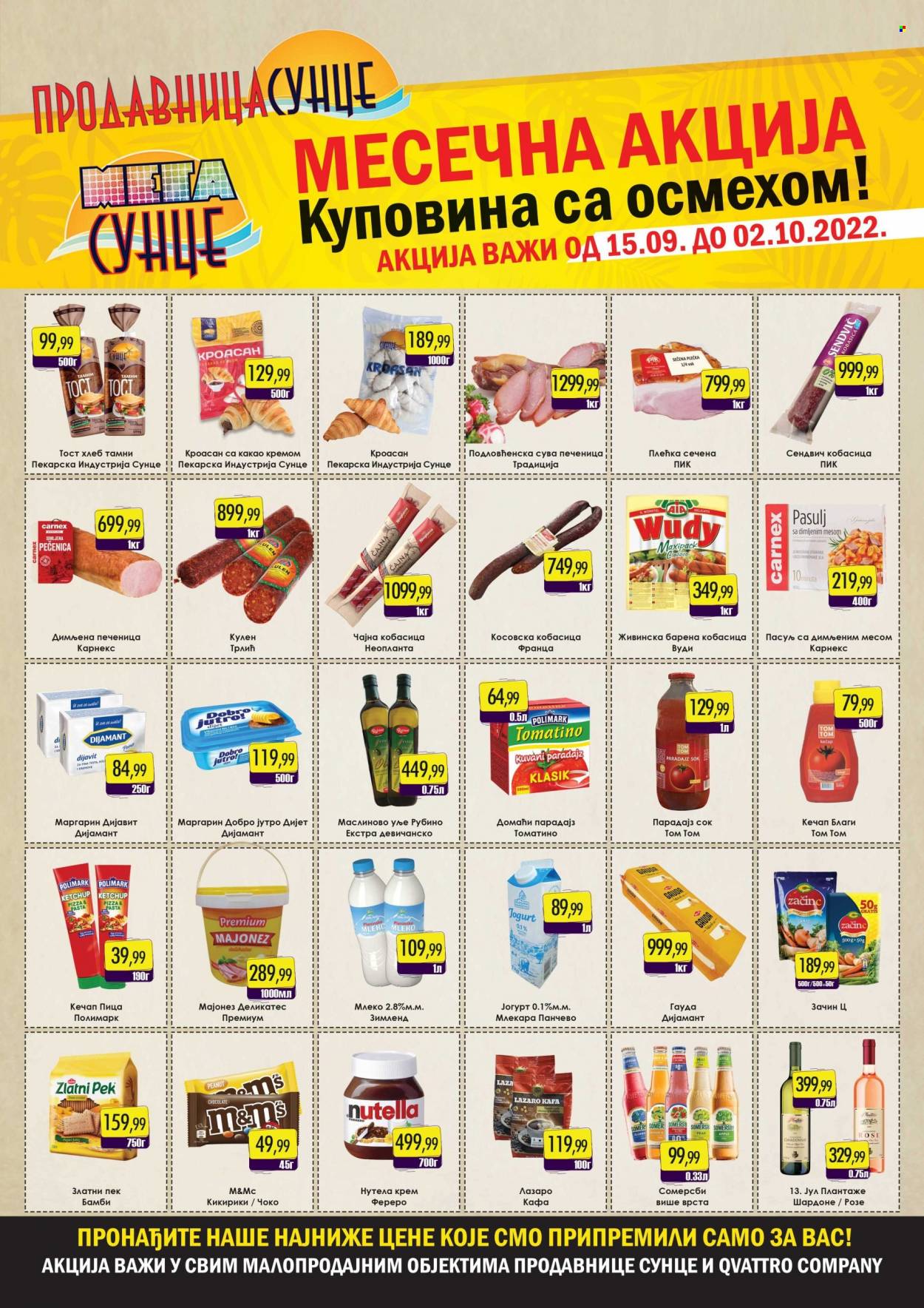 Prodavnica Sunce katalog - 15.09.2022 - 02.10.2022. Stranica 1