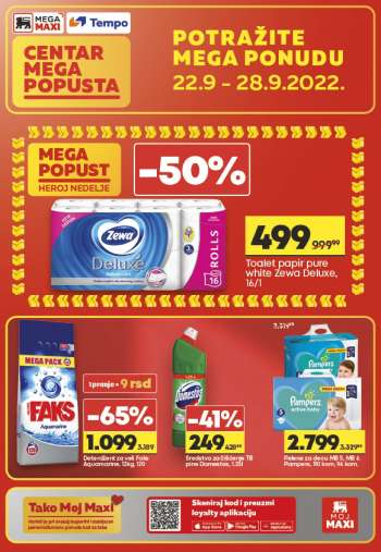 Mega Maxi katalog - 22.09.2022 - 28.09.2022.