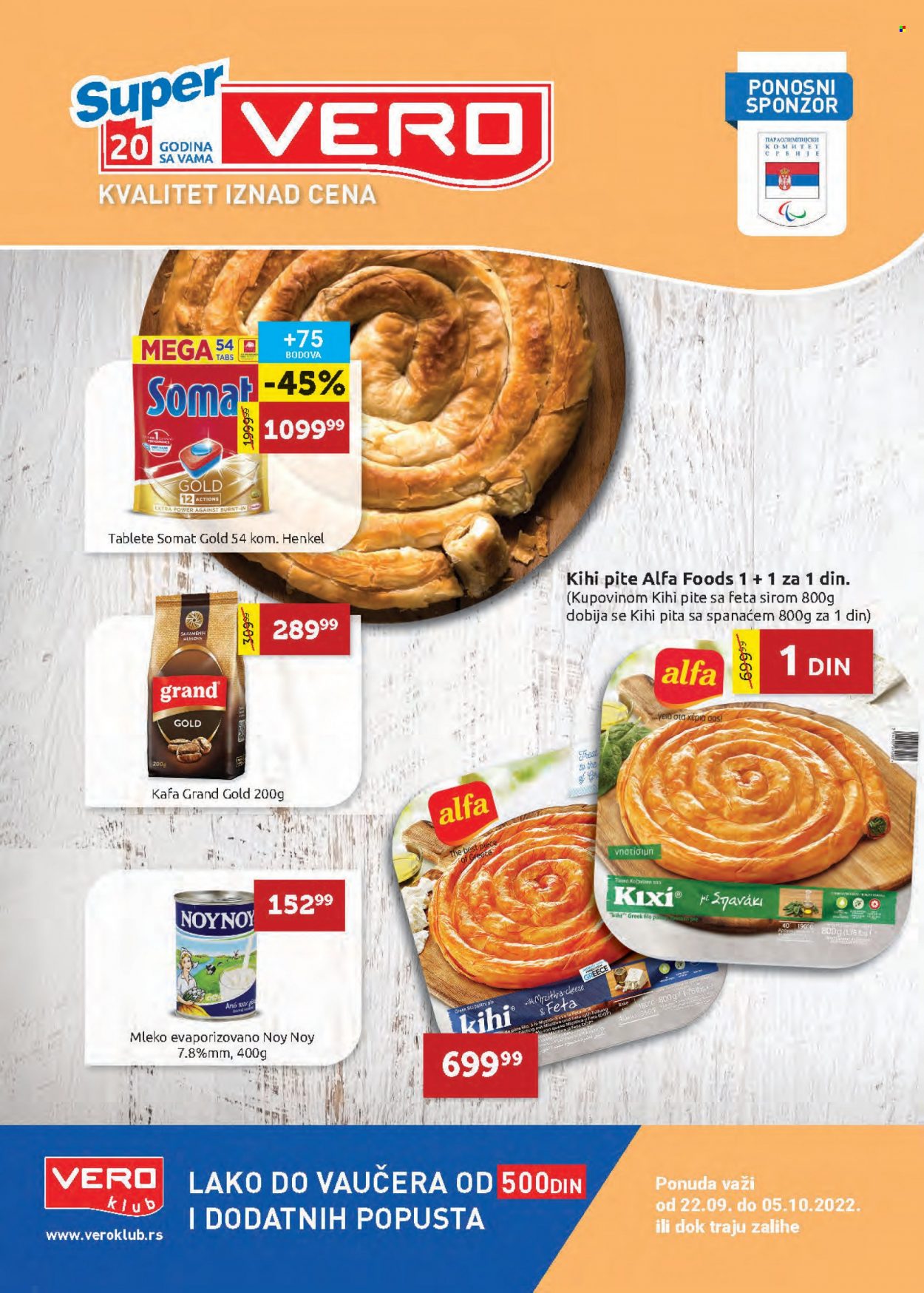 SuperVERO katalog - 22.09.2022 - 05.10.2022. Stranica 1