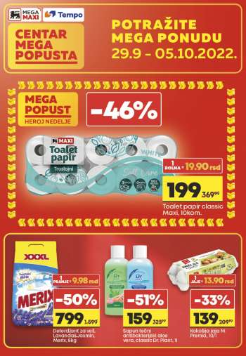 Mega Maxi katalog - 29.09.2022 - 05.10.2022.