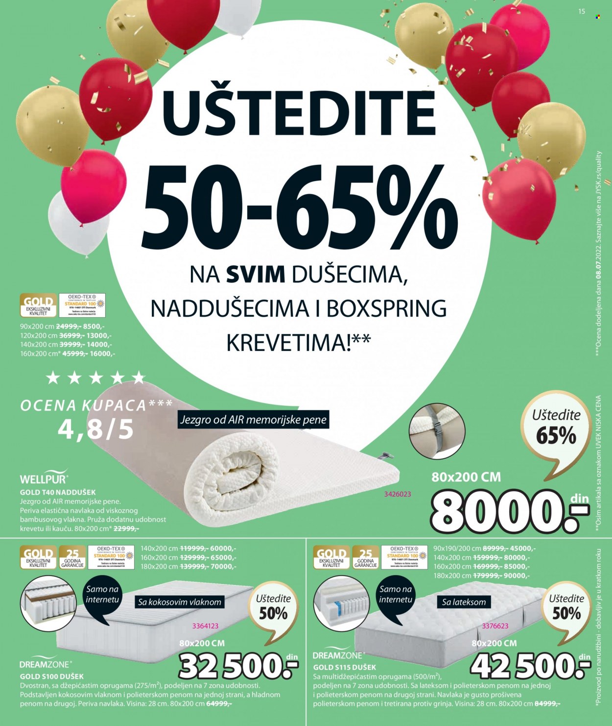 JYSK katalog - 29.09.2022 - 12.10.2022. Stranica 15