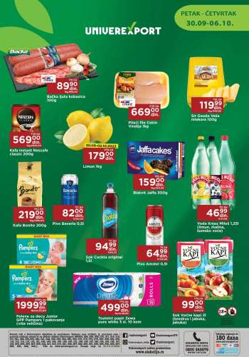 Univerexport katalog - 30.09.2022 - 06.10.2022.