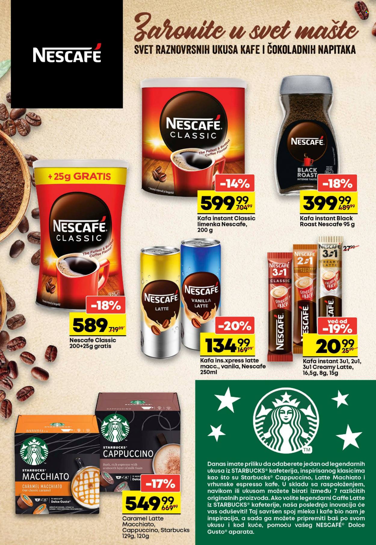 thumbnail - Maxi katalog - 29.09.2022 - 12.10.2022 - Proizvodi na akciji - kafa, Nescafé, Starbucks, instant kafa, Dolce Gusto. Stranica 8.