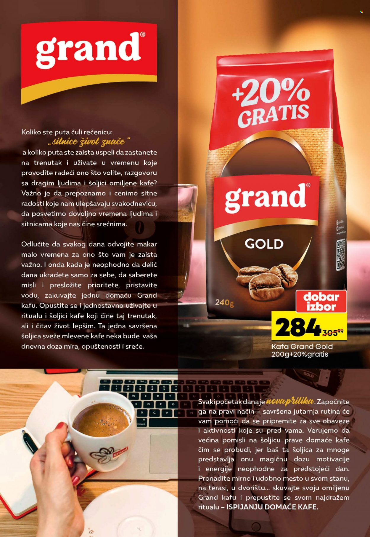 thumbnail - Maxi katalog - 29.09.2022 - 12.10.2022 - Proizvodi na akciji - kafa, mlevena kafa, Grand. Stranica 10.
