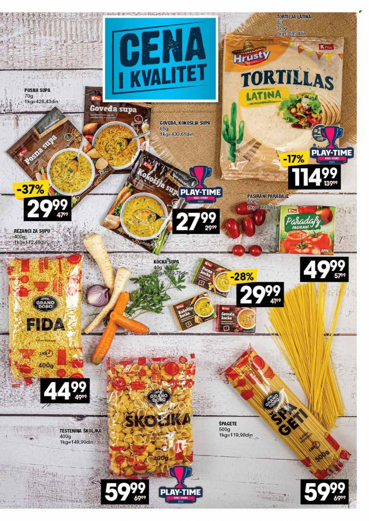 thumbnail - Idea katalog - 03.10.2022 - 22.10.2022 - Proizvodi na akciji - instant supa, pasirani paradajz, špageti, testenina. Stranica 17.