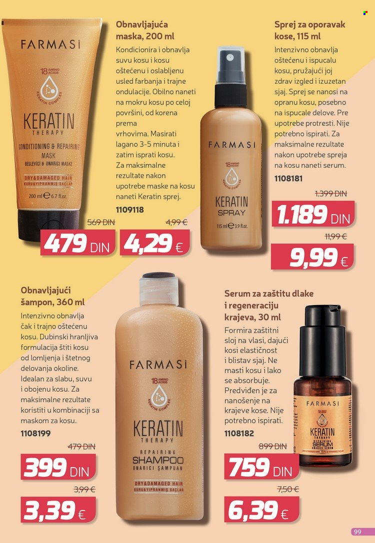 thumbnail - Farmasi katalog - 01.10.2022 - 31.10.2022 - Proizvodi na akciji - serum, maske, Keratin, šampon. Stranica 111.