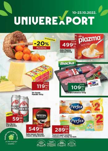 Univerexport katalog - 10.10.2022 - 23.10.2022.