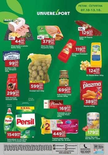 Univerexport katalog - 07.10.2022 - 13.10.2022.