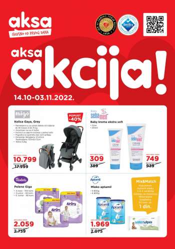 Aksa katalog - 14.10.2022 - 03.11.2022.