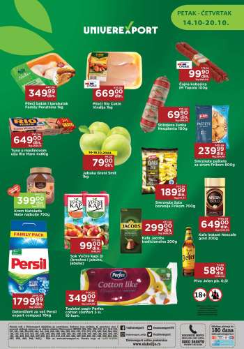 Univerexport katalog - 14.10.2022 - 20.10.2022.