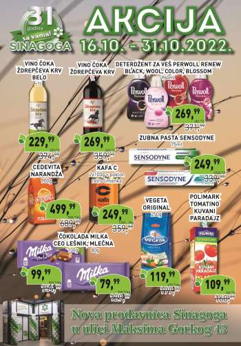 Sinagoga katalog - 16.10.2022 - 31.10.2022.