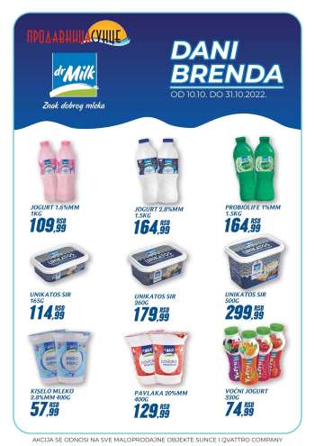 Prodavnica Sunce katalog - 10.10.2022 - 31.10.2022.