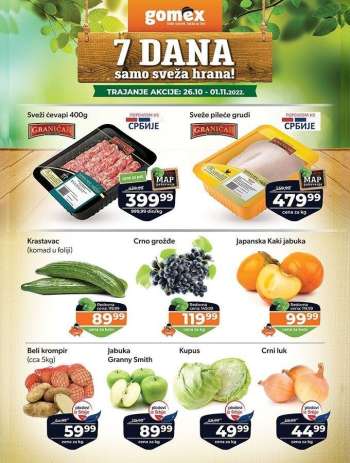 Gomex katalog - 26.10.2022 - 01.11.2022.