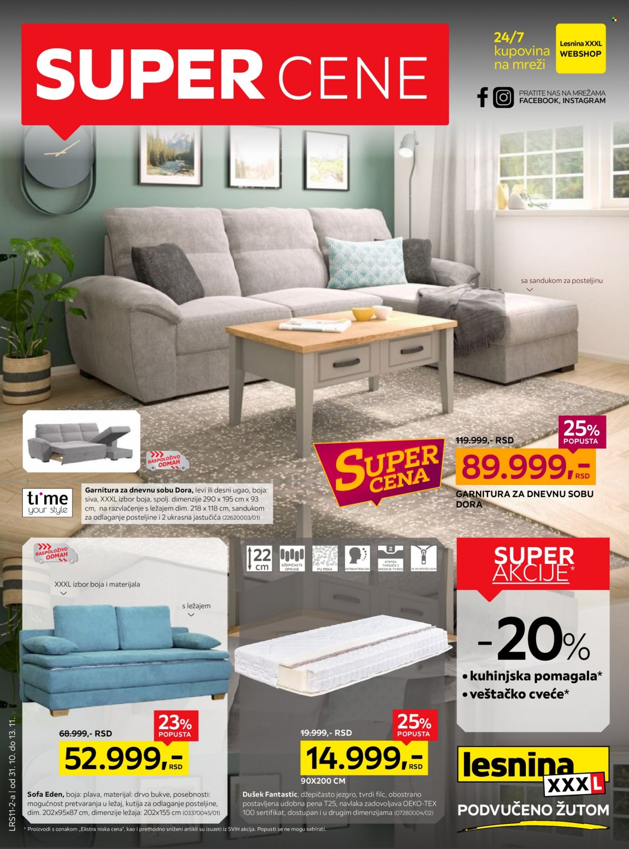 Lesnina XXXL katalog - 31.10.2022 - 13.11.2022. Stranica 1
