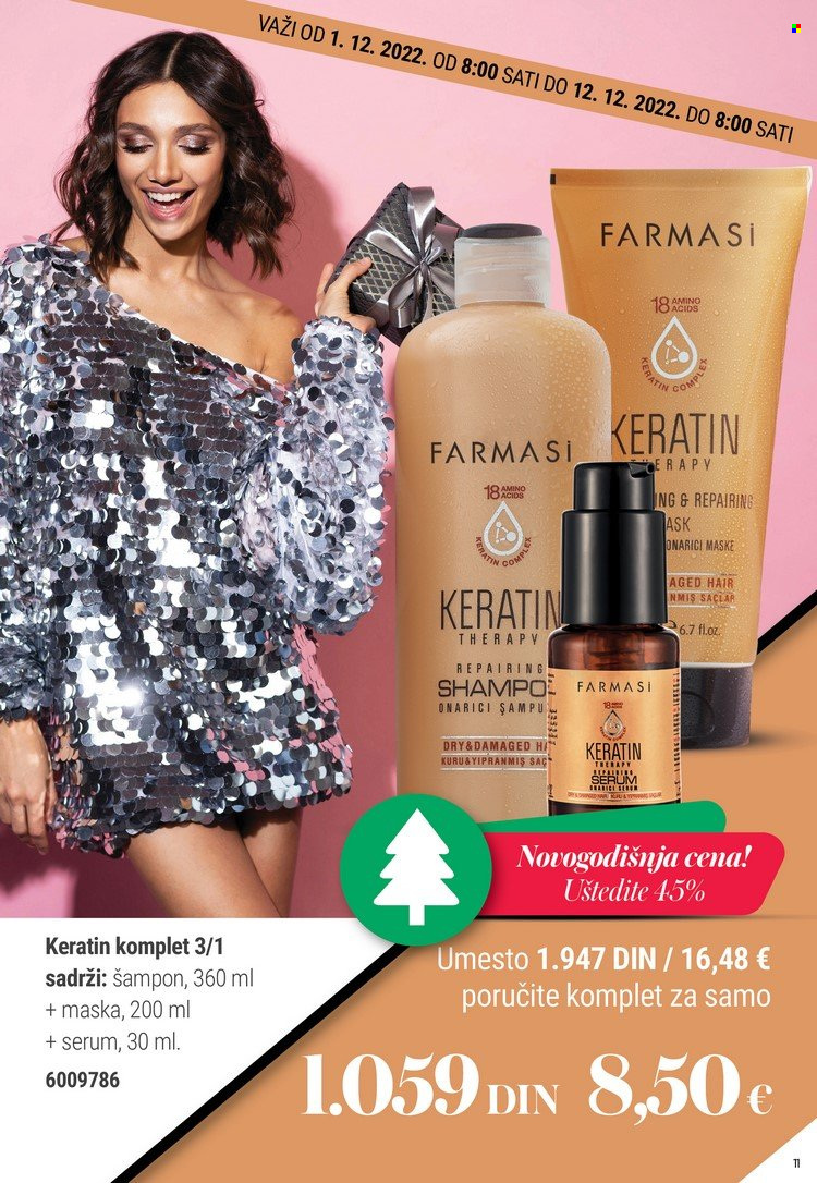 thumbnail - Farmasi katalog - 01.11.2022 - 31.12.2022 - Proizvodi na akciji - serum, maske, Keratin, šampon. Stranica 91.