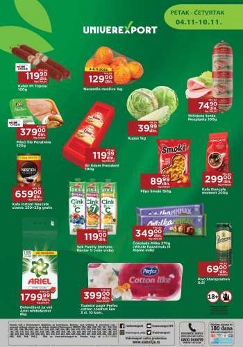 Univerexport katalog - 04.11.2022 - 10.11.2022.