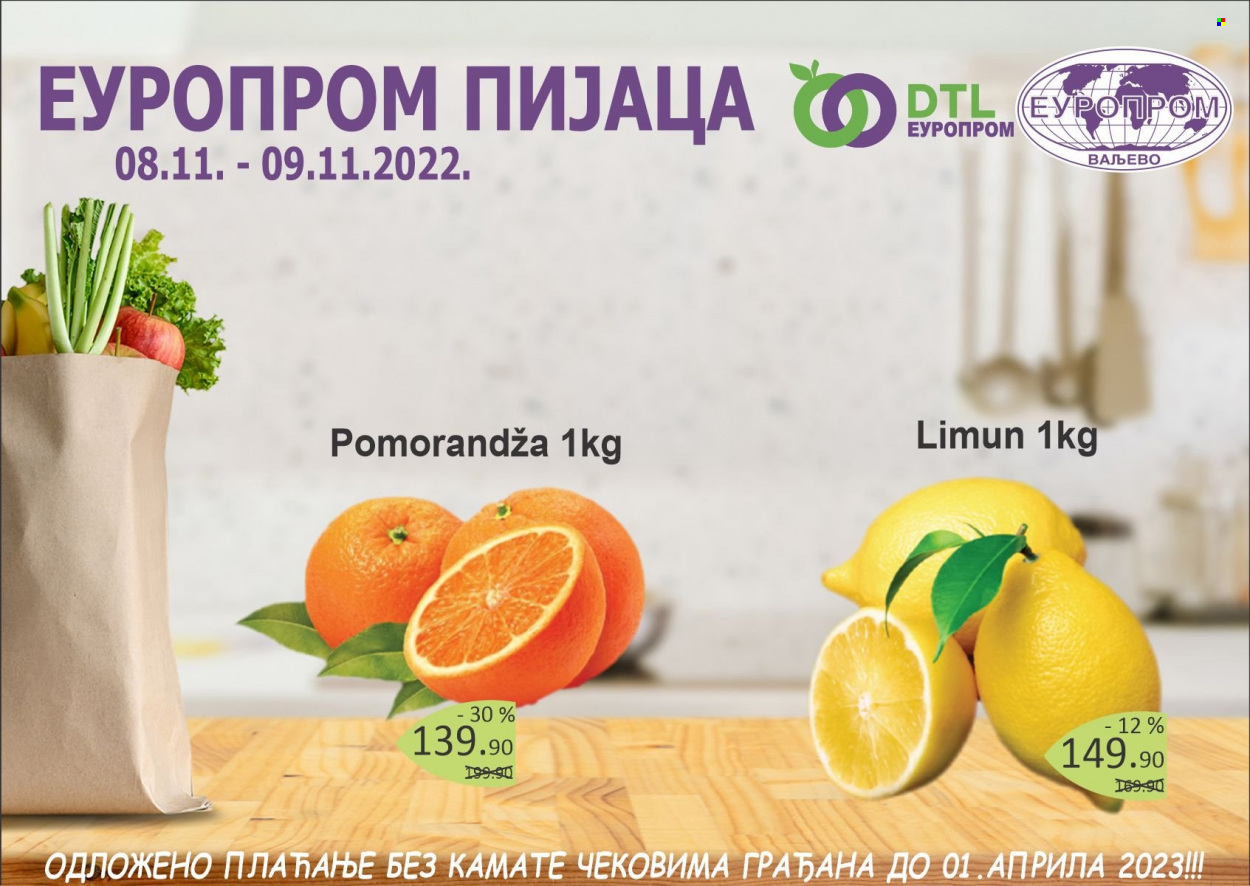 Europrom katalog - 08.11.2022 - 09.11.2022. Stranica 1