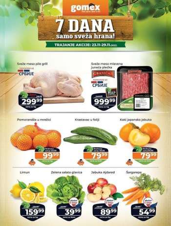 Gomex katalog - 23.11.2022 - 29.11.2022.
