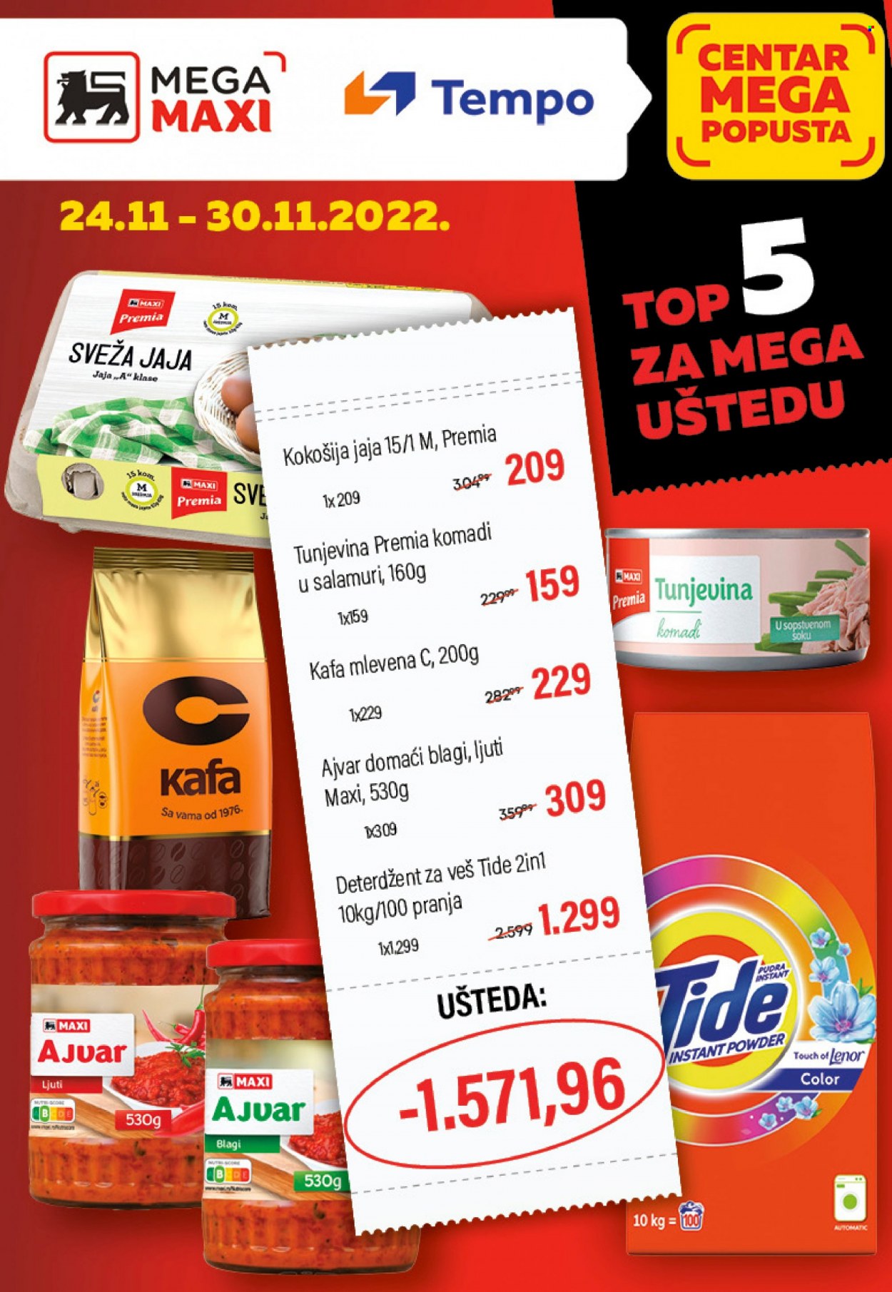 Mega Maxi katalog - 24.11.2022 - 30.11.2022. Stranica 1