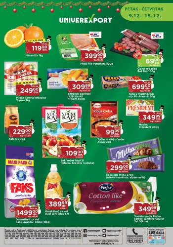 Univerexport katalog - 09.12.2022 - 15.12.2022.